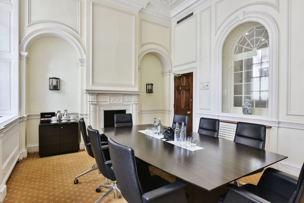 Caledonian meeting room with refreshments and large windows