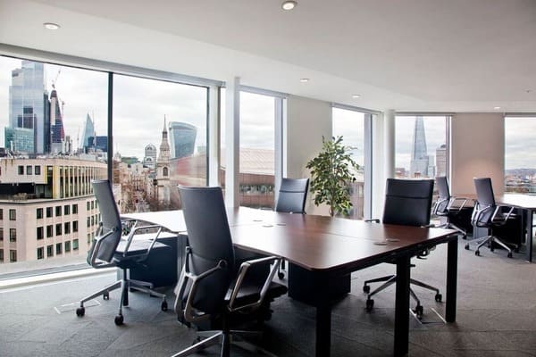 Office Space Interior With View Of London (1) (1)